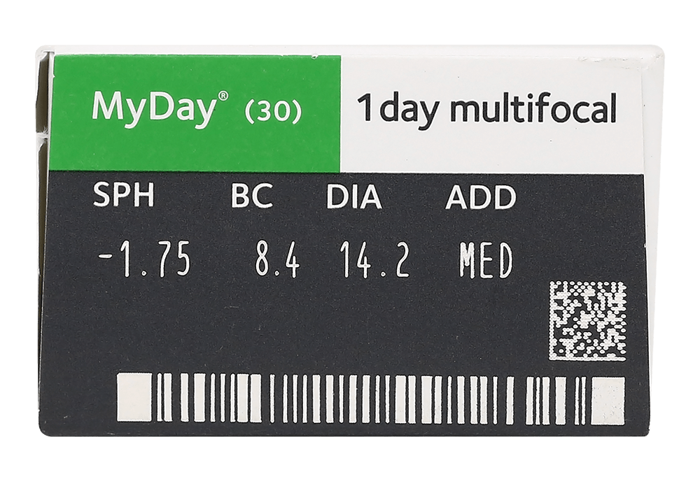マイデイ マルチフォーカル レンズデータ