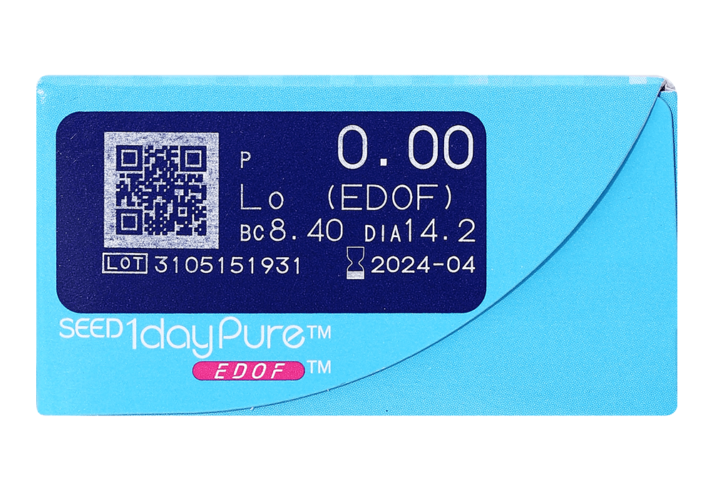 ワンデーピュア EDOF(4箱セット) レンズデータ