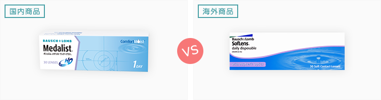 メダリストワンデーとソフレンズワンデー比較