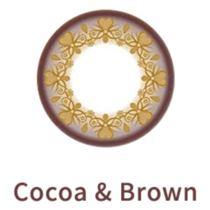 シード マンスリー カラー レンズ UV Cocoa and Brown