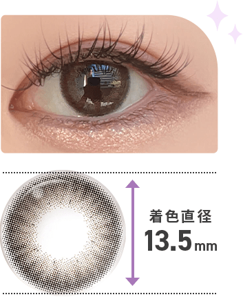 カラコン装用写真(ムーディー クラシック)