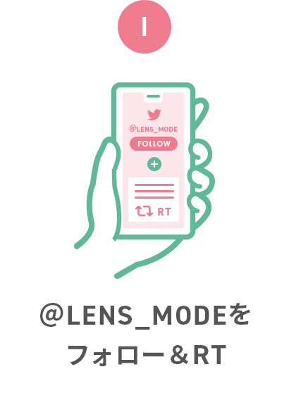 @LENS_MODEをフォロー&RT