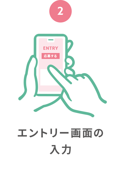 エントリー画面の入力