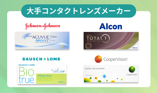 コンタクトレンズ業界の全体像と大手コンタクトメーカーの特徴