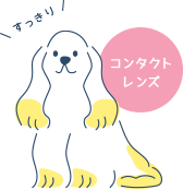 コンタクトレンズにするとすっきり