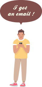 メールサポートイラスト