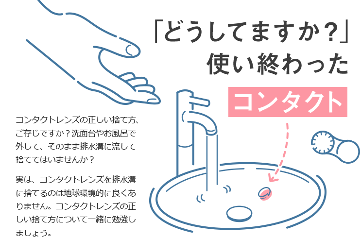 どうしてますか?使い終わったコンタクト