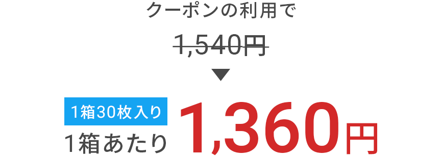 クーポンの利用時の金額