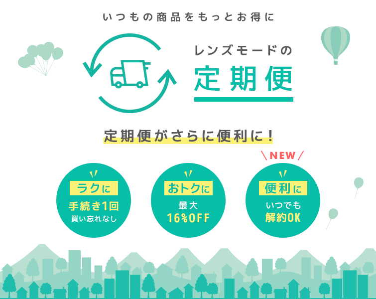 レンズモードの定期便